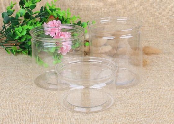 SGS QS Transparent Bean Plastic Pet Jars 38g 92 Mm Height Yellow