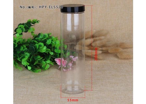 450ml Mini Long Clear Pet Jars Transparent Plastic Tube Packaging
