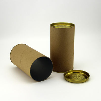 Offest Print Pop Top Paper Tube Containers For Dry Food Packaging