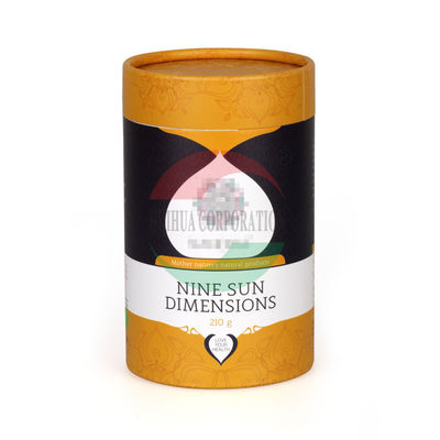 Printing Clear Plastic Skin Care Paper Composite Cans Plastic Cylinder Jar