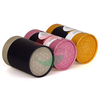 Printing Clear Plastic Skin Care Paper Composite Cans Plastic Cylinder Jar