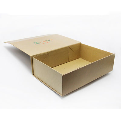 Magnetic Closure Recycled Paper Gift Boxes Ribbon Handle Rectangular Folding Clothing Packaging