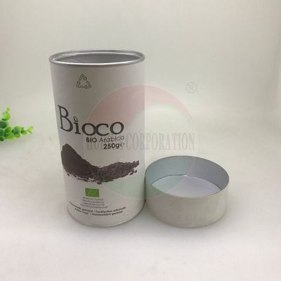 Damp - Proof Paper Tube Tea Packaging Recycled Food Grade Round Coffee Kraft Tube Cylinder Box
