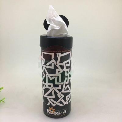 Cylinder Paper Cans Packaging Custom Color Travel Facial Tissues Boxed Heat Protection