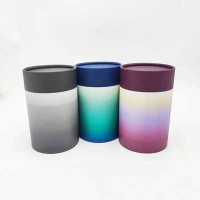 Biodegradable Empty Paper Tea Tube For Food Cylinder Round Packaging