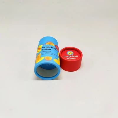 Custom Loose-Leaf Tea Gold Paper Tube Packaging with Clear Cut Out and 128/157g Art Paper