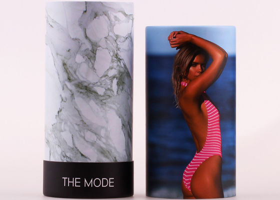 CMYK Printing Paper Tube Packaging , Underwear Cylinder Tube Packaging