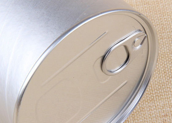Custom Printing Composite Paper Cans Packaging With Aluminium Easy Open End