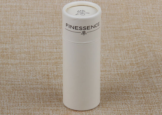 Light Yellow Food Grade Cardboard Paper Tube For Cosmetic Bottle Packaging