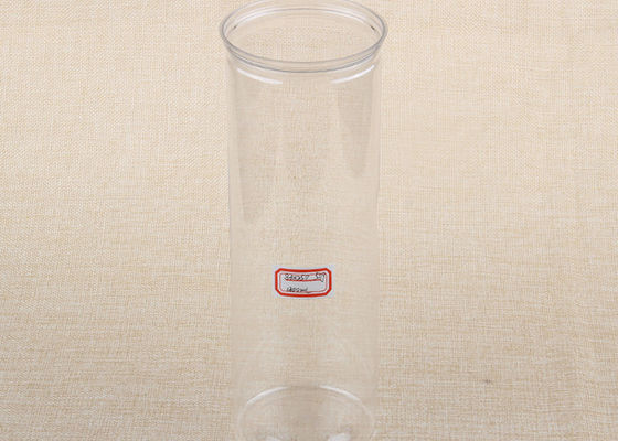 83mm #307 Cylinder Clear Plastic Containers For PET Plastic Easy Open Cans
