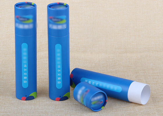 Light Yellow Food Grade Cardboard Paper Tube For Cosmetic Bottle Packaging