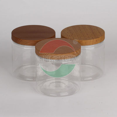 PET Honey Jars Cylindrical Food Bottles With Lids Guangzhou Suppliers With Caps, Plastic Screen Printing Customized Square