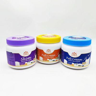 400g Goat Skimmed Baby Milk Powder Jar Recycled Plastic PET Protein Loose Powder Container Bottle Jar With Screw Lid