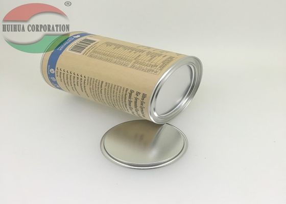 Paper Superfoods Muesli Tin Tube Packaging With Penny Lever Lid