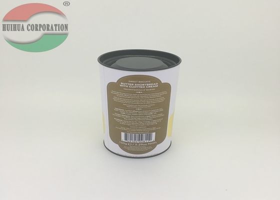 Anti-rust Movable Metal Lid Kraft Paper Tube Packaging For Coffee