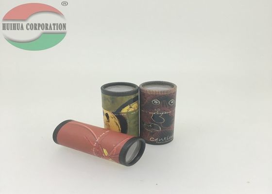 Customized Clear Plastic Window Top Paper Tube Packing Matchbox CMYK Printed