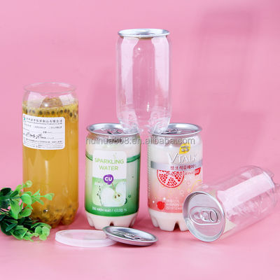 Food Grade Clear Plastic Juice Jars Plastic Soda Can
