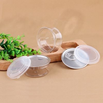 Clear Pet Jars Plastic Container For Powder Nuts