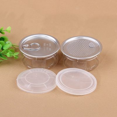 Clear Pet Jars Plastic Container For Powder Nuts