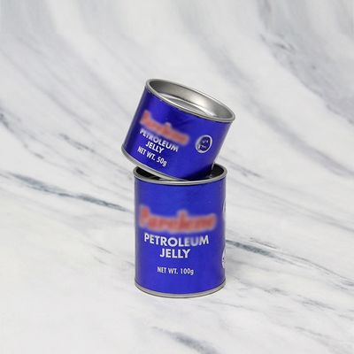 Wholesale Printing Logo Paper Tube With Metal Cover Easy Open Paper Can