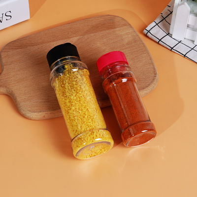 100ml 150ml 200ml 250ml 300ml 500ml Plastic Can PET Jar with Butterfly Lids for Seasoning