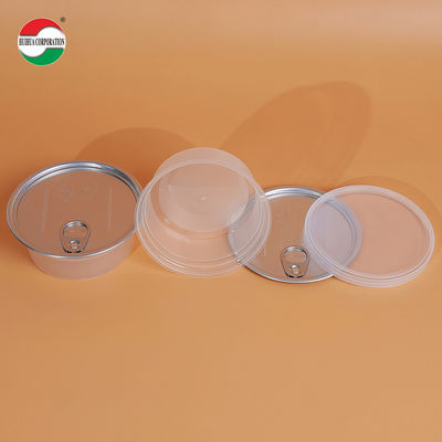 High-temperature Sterilization Heat Resistance and Freezen Container PP Material Plastic Can PP Bowl with Aluminum Easy Open Lids PE Cap for Pepperpaste