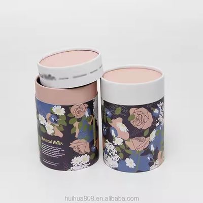 Food Grade Recyclable Kraft Paper Tube New Style Wine Cylinder Packaging for Cosmetic Craft Paper Cardboard Material Embossed