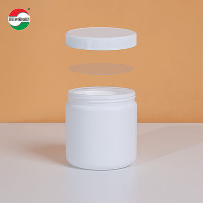 500ml Clear Plastic Cylinder HDPE Bottle For Weed Packaging With Good Sealing Food Grade HDPE500-D194e