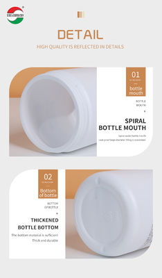 500ml Clear Plastic Cylinder HDPE Bottle For Weed Packaging With Good Sealing Food Grade HDPE500-D194e