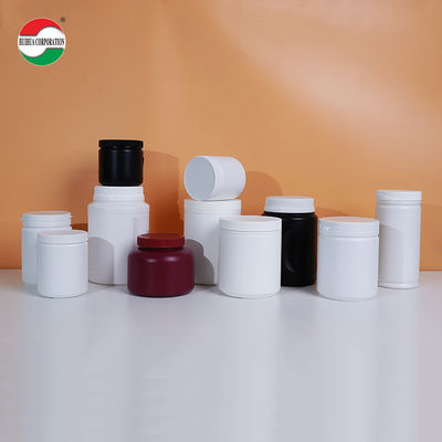 Customized Sizes Clear Plastic Cylinder HDPE Bottle With Screw Lid For Health Products Packaging Eco-Friendly And Food Grade Material