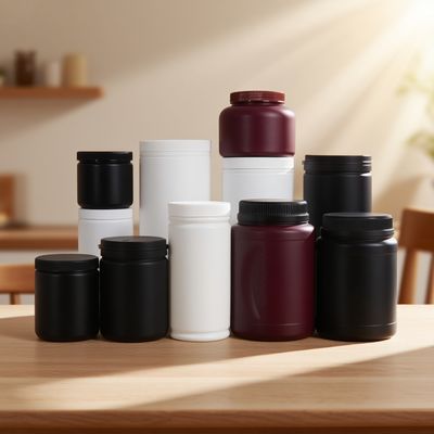 Customized Sizes Clear Plastic Cylinder HDPE Bottle With Screw Lid For Health Products Packaging Eco-Friendly And Food Grade Material