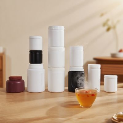 Customized Sizes Clear Plastic Cylinder HDPE Bottle With Screw Lid For Health Products Packaging Eco-Friendly And Food Grade Material