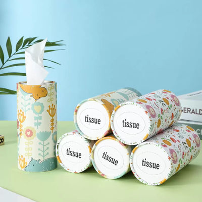 Custom Sustainable Empty Cylindrical Paper Tube for Paper Tissue Packaging Food Industry Use
