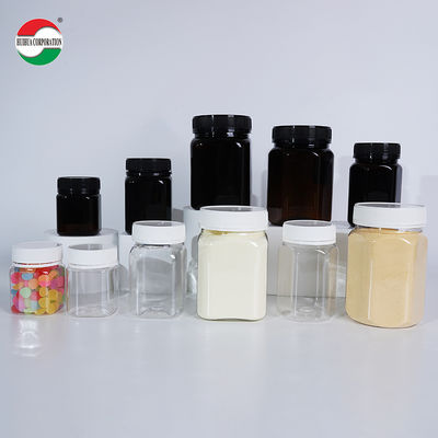 Custom Clear PET Bottle with Screw Lid for Food Grade Packaging