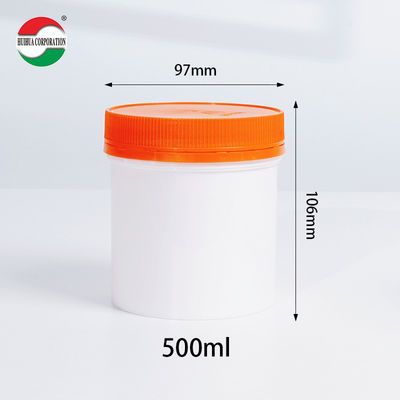 Food Grade Clear PET Plastic Jar for Calcium 500g
