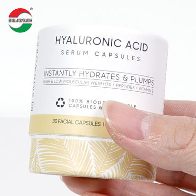 Eco Friendly Round Cardboard Powder Container Cookie Coffee Bean Food Paper Tube Tea Packaging