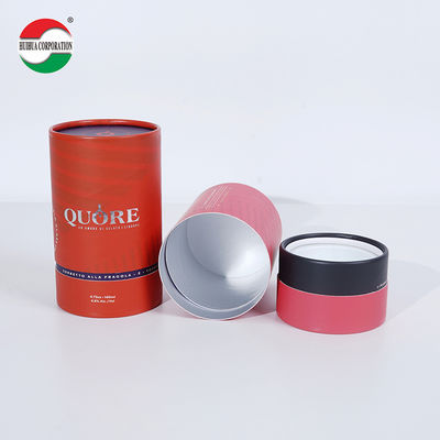 OEM Customized UV CMYK Gold Stamping Printing Paper Tube with EVA Foam Paper Can Packaging for Essential Oil Bottle