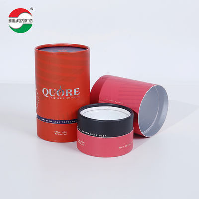 OEM Customized UV CMYK Gold Stamping Printing Paper Tube with EVA Foam Paper Can Packaging for Essential Oil Bottle
