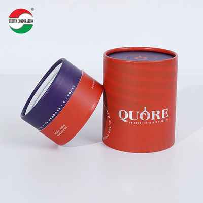 OEM Customized UV CMYK Gold Stamping Printing Paper Tube with EVA Foam Paper Can Packaging for Essential Oil Bottle