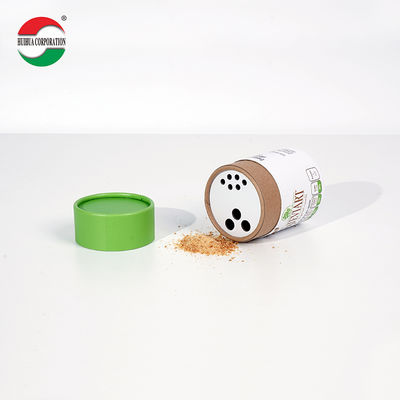 Custom Printed Kraft Paper Tube with Foil Lining for Food Powder