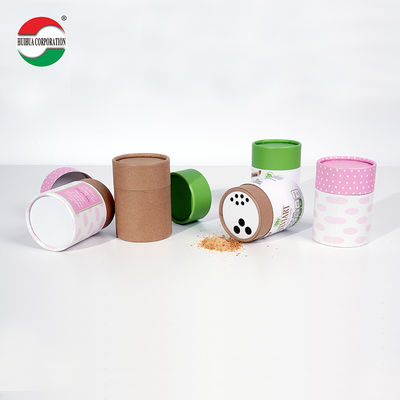 Custom Printed Kraft Cardboard Tube for Loose Powder Packaging