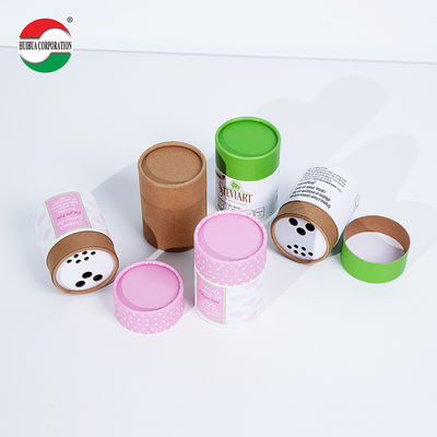 Custom Printed Kraft Cardboard Tube for Loose Powder Packaging