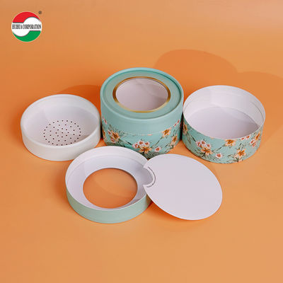 Eco-Friendly Custom Cosmetic Cardboard Cylinder Kraft Round Paper Tube Packaging For Powder