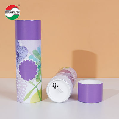 Custom Printed Kraft Cardboard Spice Paper Tube For Loose Powder Packaging Eco Friendly Cylinder