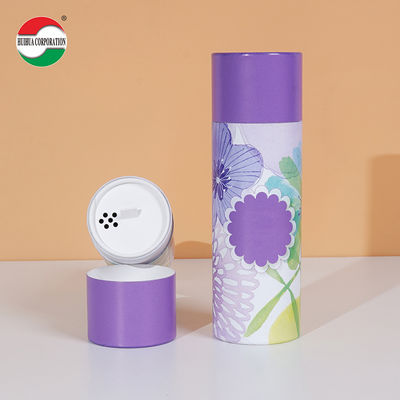 Good Quality HUIHUA Packing OEM Customized Paper Tube Paper Box with Switch Cover Shake Top for Powder Pepper