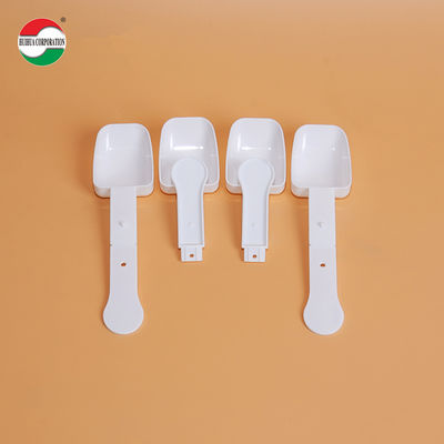 Wholesale Foldable White PP 10ML Solid State Dual-Use Food Grade Plastic Scoop Measuring Scoop