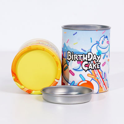 Ice Cream Paper Squeeze Tube Ice Cream Packaging Food Paper Tube With Tin Lid Ice Cream Paper Tube