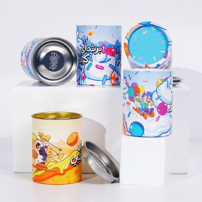 Ice Cream Paper Squeeze Tube Ice Cream Packaging Food Paper Tube With Tin Lid Ice Cream Paper Tube