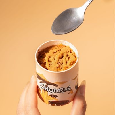 Ice Cream Paper Squeeze Tube Ice Cream Packaging Food Paper Tube With Tin Lid Ice Cream Paper Tube