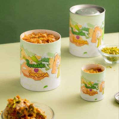 Hot-sellling Good Waterproof OEM Customized Food Grade White Cardboard PE Inner Ice Cream Paper Tube Paper Can for Ice Cream Freezing Resistance